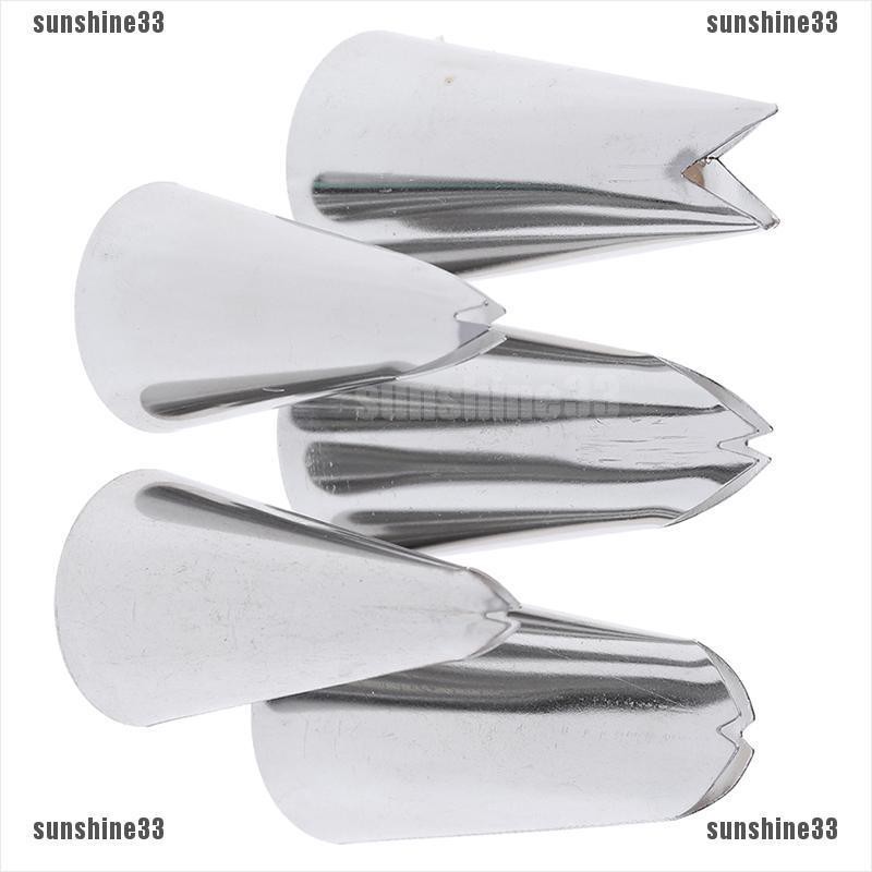 Set 5 đuôi bắt bông kem bằng thép không gỉ tiện dụng