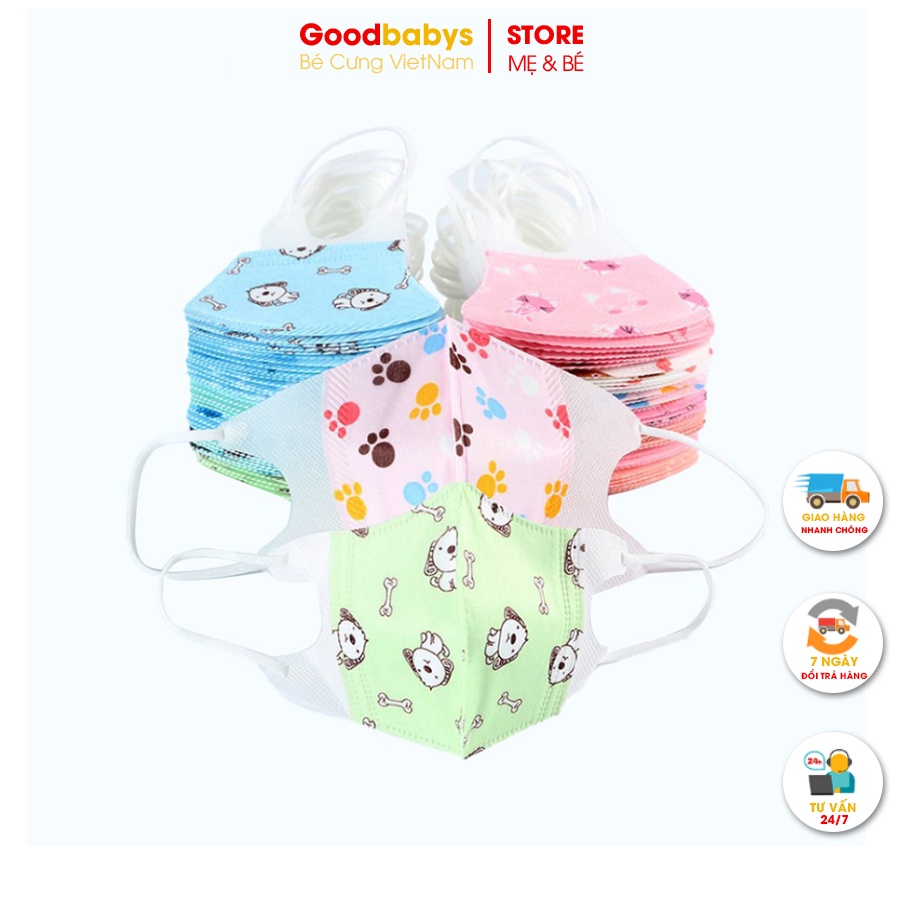 Khẩu trang cho bé, khẩu trang kháng khuẩn 3D cho trẻ em