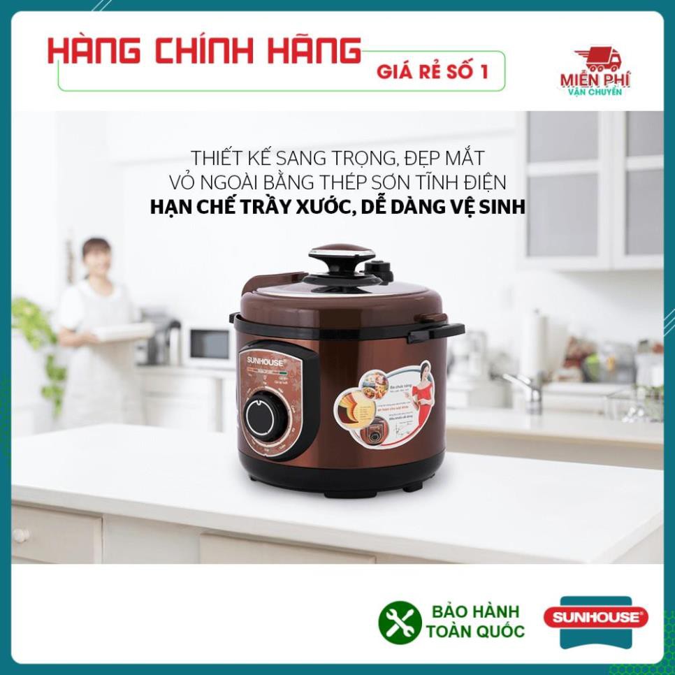 [BẢO HÀNH TOÀN QUỐC]Nồi áp suất điện đa năng SUNHOUSE 5lit SHD1550 cà phê