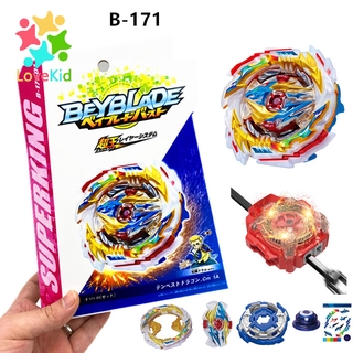 Bộ đồ chơi con quay Beyblade Burst Flame B171 Tempest Dragon kèm dây kéo Superking và dụng cụ phóng con quay cho trẻ em