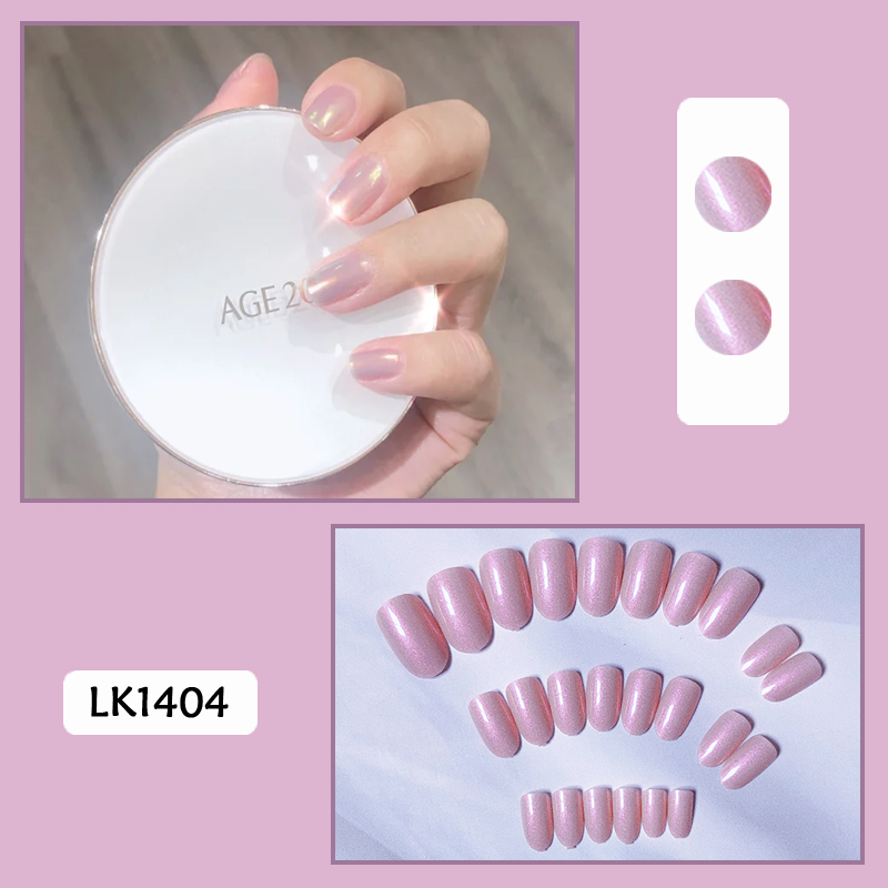 [New arrivals]KOIN Set 24 Đèn phương bắc Móng Tay Giả móng tay giả kèm keo nail