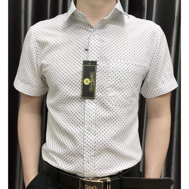 Sơ mi nam cực chất chấm bi nhỏ