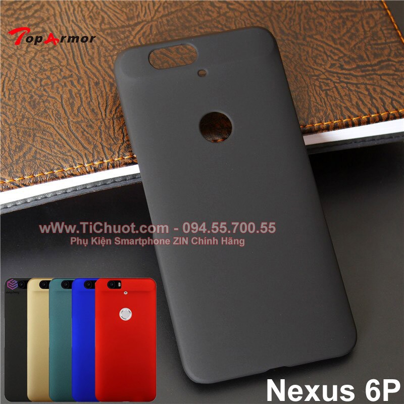 Ốp Lưng Google Nexus 6P Nhựa Cứng Phủ Nhung Mịn