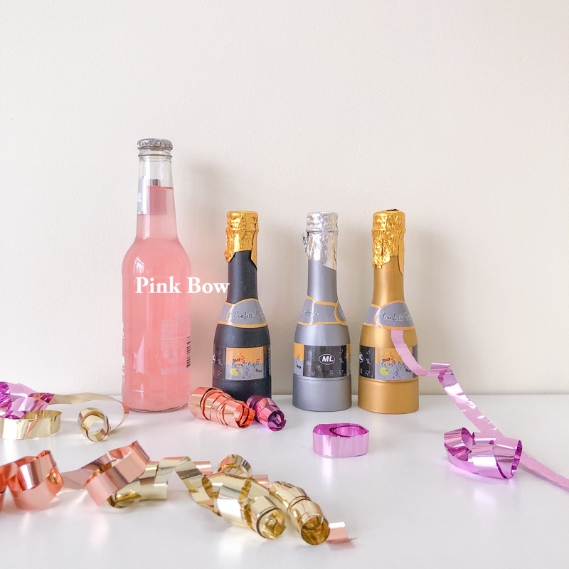 ĐỒ Thổi/Phụt hoa giấy hình chai rượu sang trọng màu Đen/Gold tạo bất ngờ trong những bữa tiệc SINH NHẬT/ PARTY/ THÔI NÔI