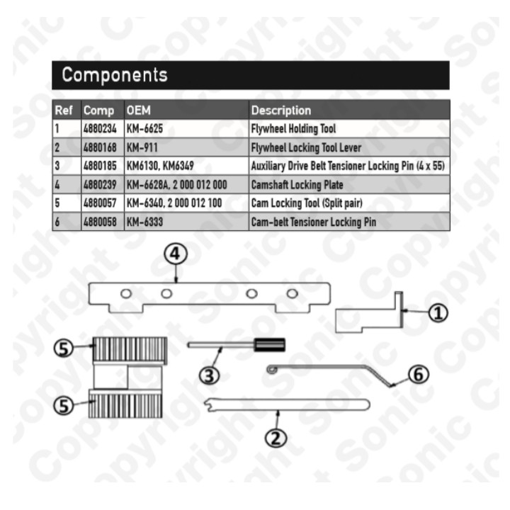 Dụng cụ cân cam cruze lacetti 1.6 1.8 OTOX