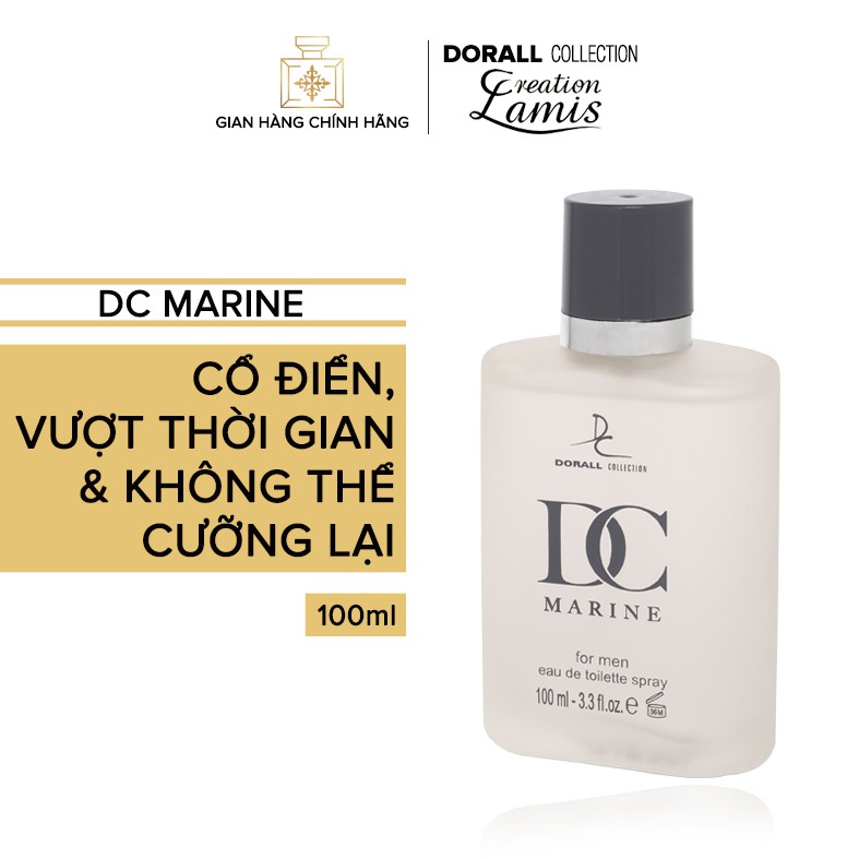 Nước hoa Dubai chính hãng dành cho nam Dorall Collection DC Marine hương thơm Cổ Điển vượt thời gian 100ml