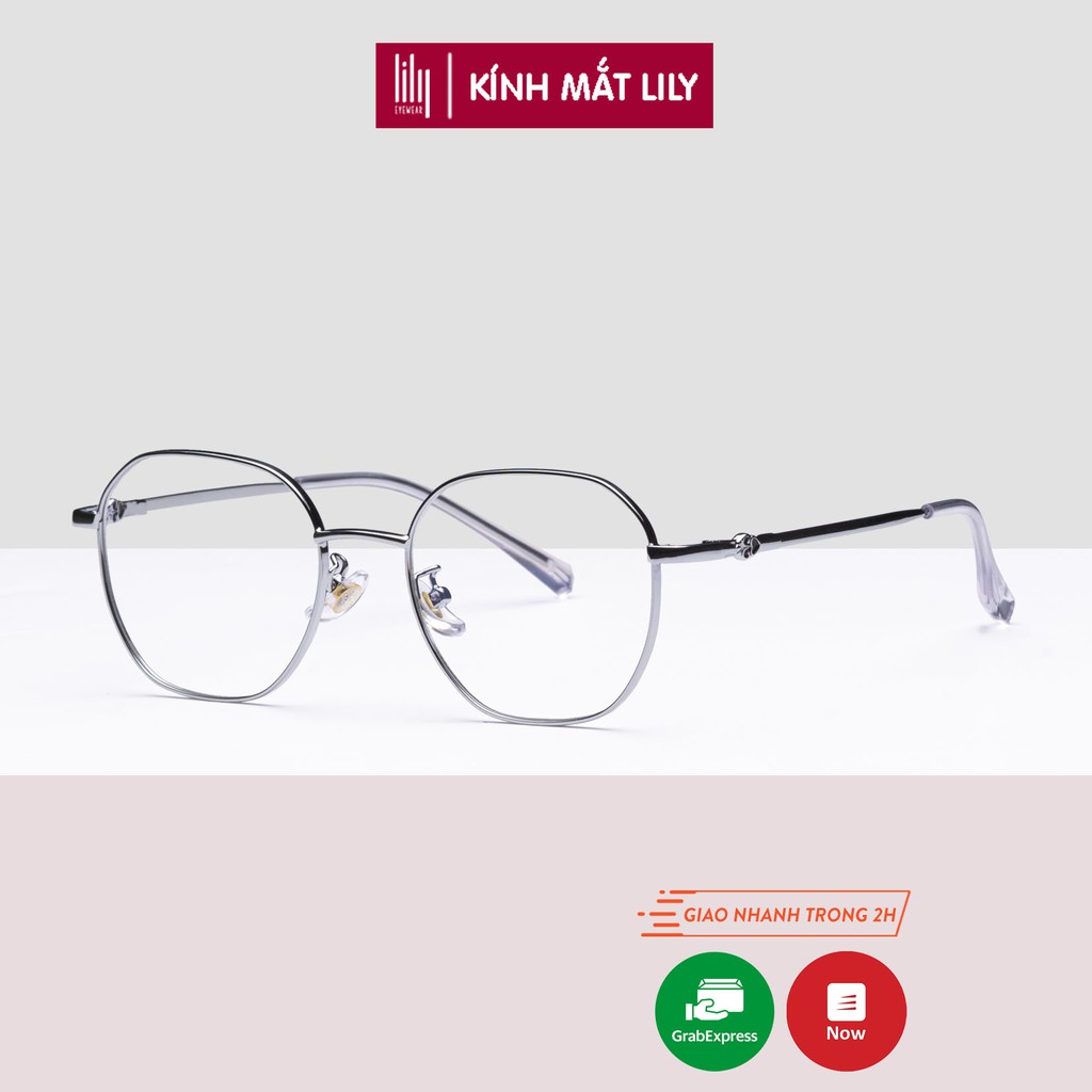 Gọng kính thời trang nữ Lilyeyewear mắt vuông bo TITANIUM bền dẻo thanh mảnh 2802