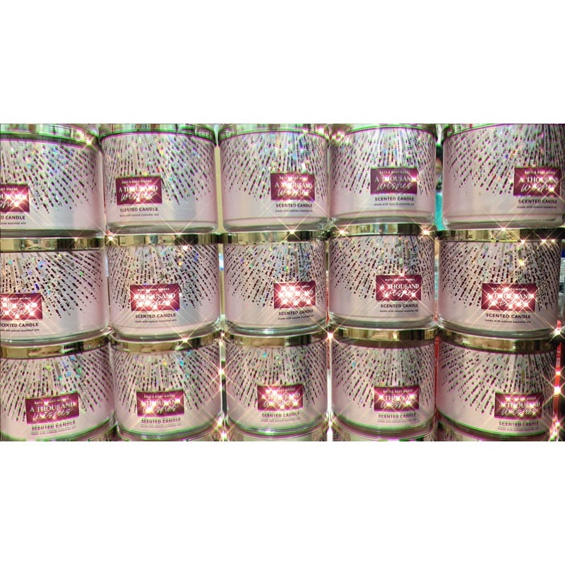Nến Thơm 3 Bấc Bath &amp; Body Works 411g - A THOUSAND WISHES