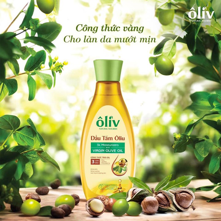 Dầu Tắm Ôliv Dưỡng ẩm Virgin Olive Oil 650ml