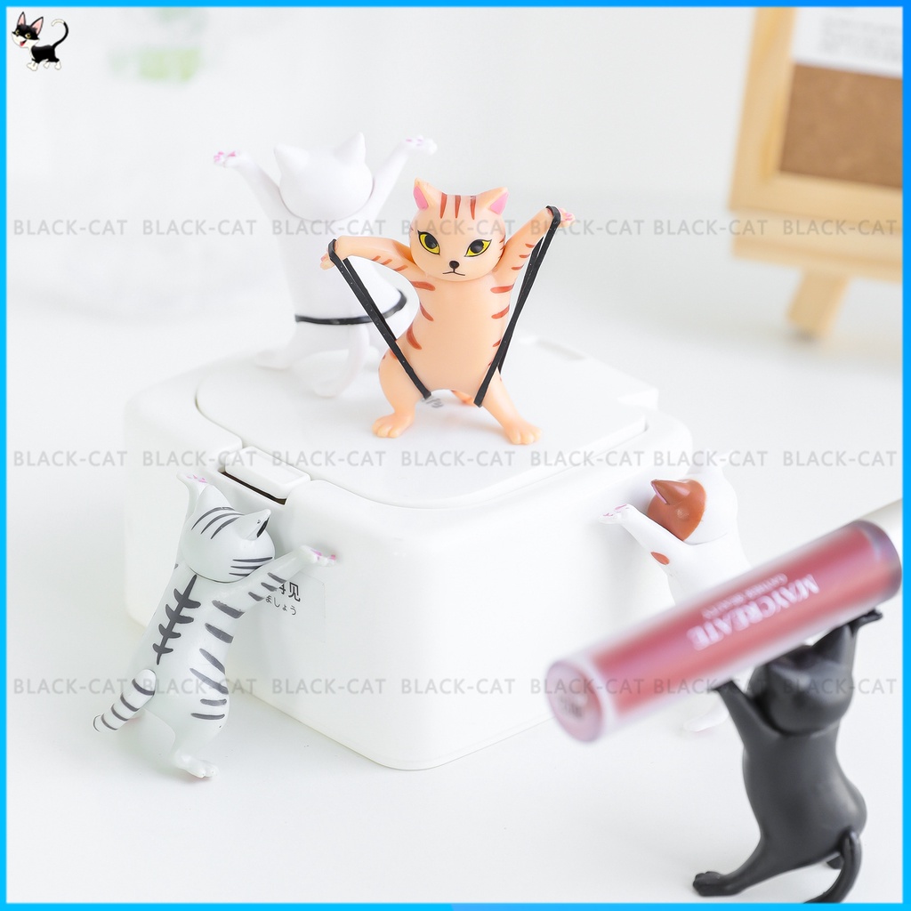 Giá Đỡ Bút Hình Mèo Đang Nhảy Dễ Thương Để Bàn Trang Trí