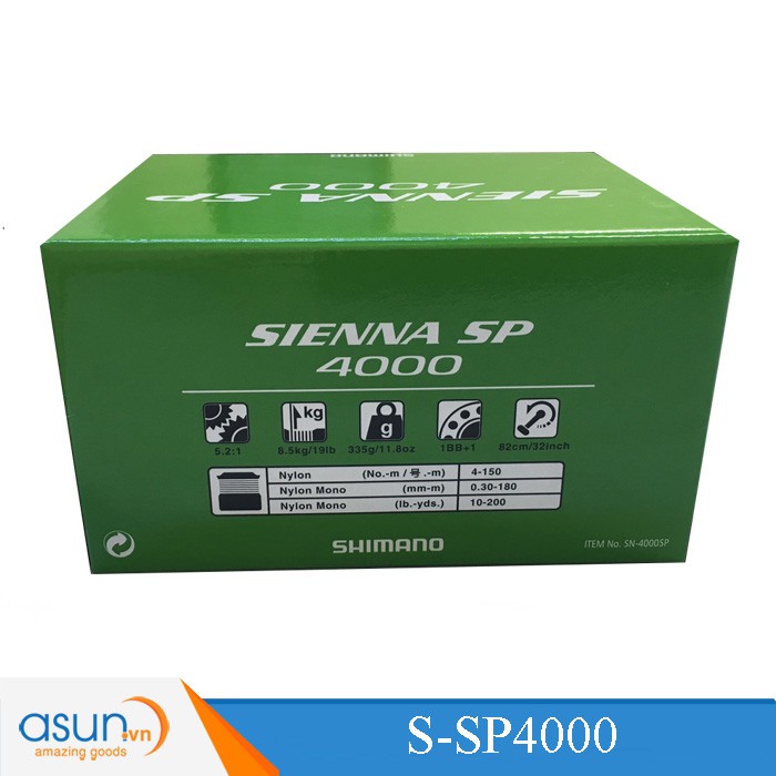 MÁY CÂU CÁ SHIMANO SIENNA 4000 SP CHÍNH HÃNG