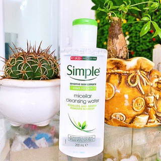 [Mẫu Mới 2020] TẨY TRANG SIMPLE KIND TO SKIN MICELLAR CLEANSING WATER