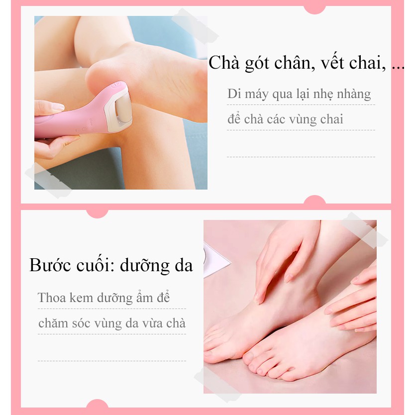 Máy chà gót chân ILIFT gót hồng xinh, tẩy tế bào chết cho tiệm nail cá nhân tại nhà có quà tặng