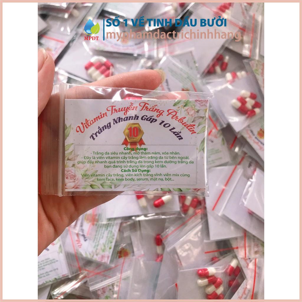 (COMBO 5 Viên)Viên vitamin cấy trắng kích trắng, tăng cường dưỡng da