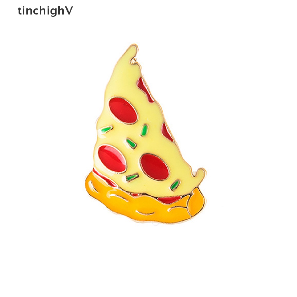 [TinchighV] Ghim Cài Áo Khoác Ba Lô Biểu Tượng Pizza Khoai Tây Chiên Trứng Tráng Men