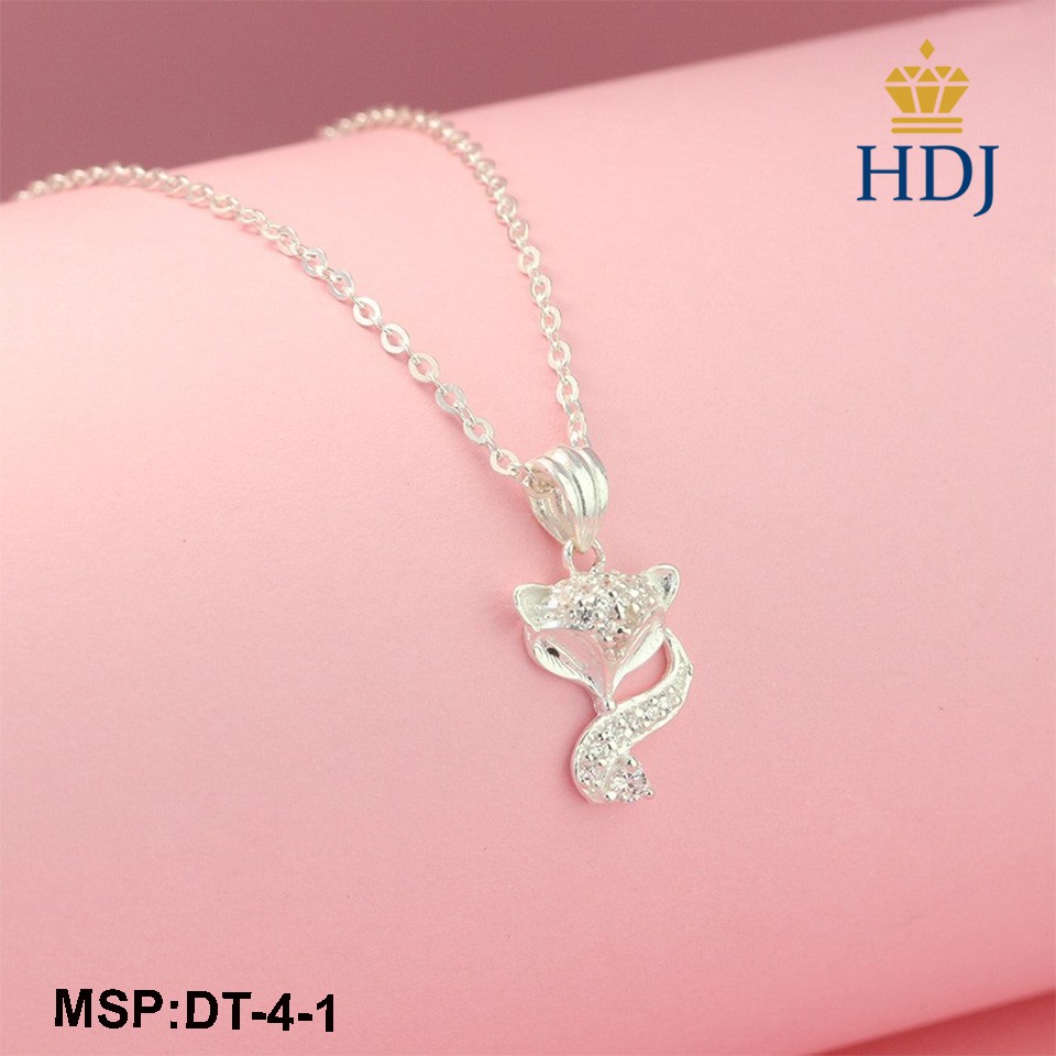 Dây chuyền hồ ly, vòng cổ hồ ly cho nữ bằng bạc 925 trang sức HDJ mã DT-4-1