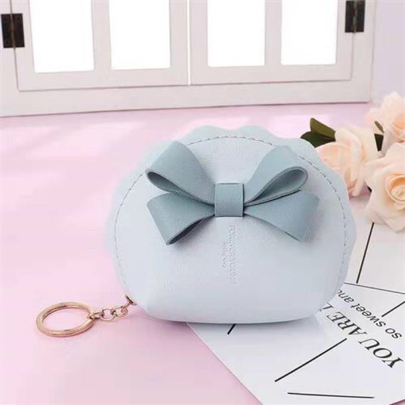 Ví cầm tay họa tiết nơ cho nữ
