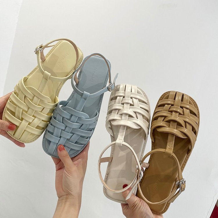[ Mã 66CBSALE giảm 30K đơn 200K] Sandal Đế Phẳng Mũi Tròn Thời Trang Đi Biển Thoải Mái Cho Nữ | BigBuy360 - bigbuy360.vn