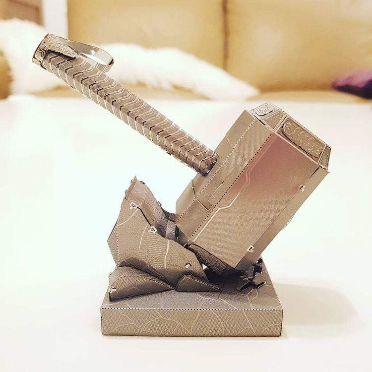 Mô Hình 3D Kim Loại Marvel Búa Mjolnir