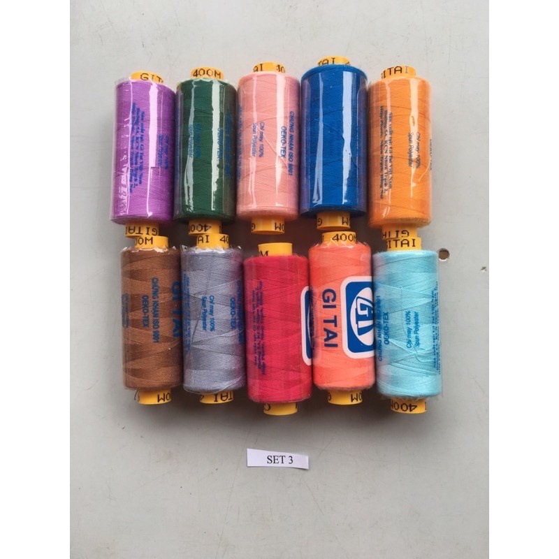 Sét 10 cuộn chỉ gitai siêu đẹp mắt