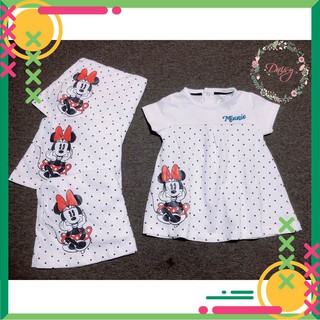 Váy trắng chấm bi Minnie điệu đà