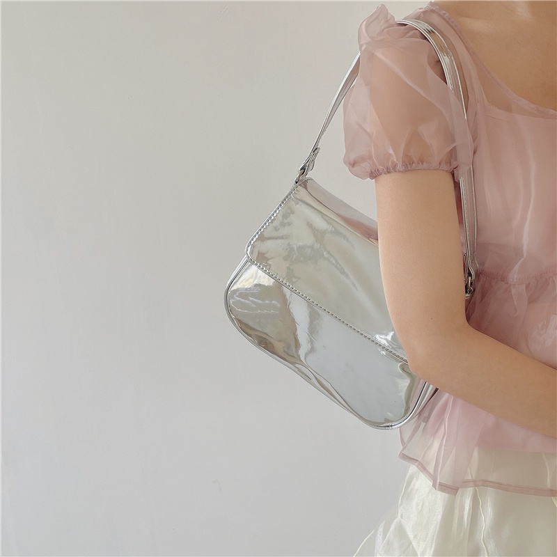 Túi đeo vai dưới cánh tay da PU phong cách Pháp thời trang mới cho phụ nữ