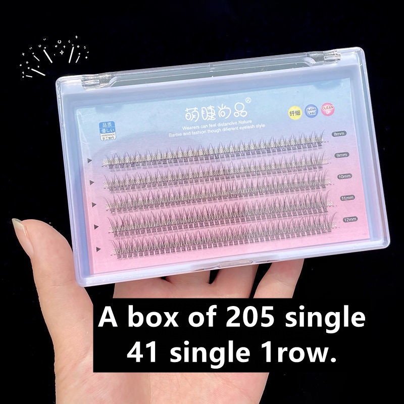 [Hàng mới về] Hộp 5 hàng lông mi giả hình chữ A nối dài tự nhiên dễ sử dụng