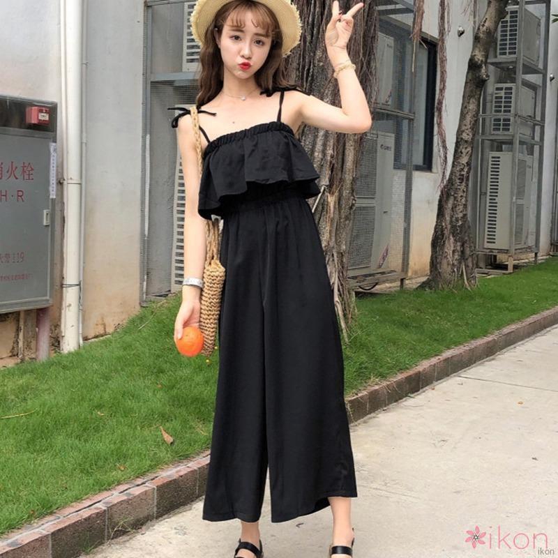 Đồ liền thân 2 dây màu trơn thời trang cho nữ