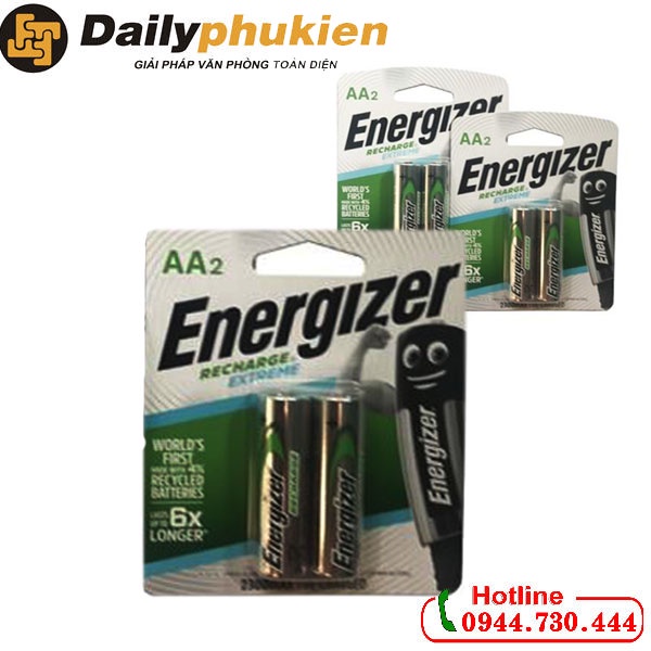 Pin sạc AA Energizer 2300 mAh vỉ 2 viên dailyphukien