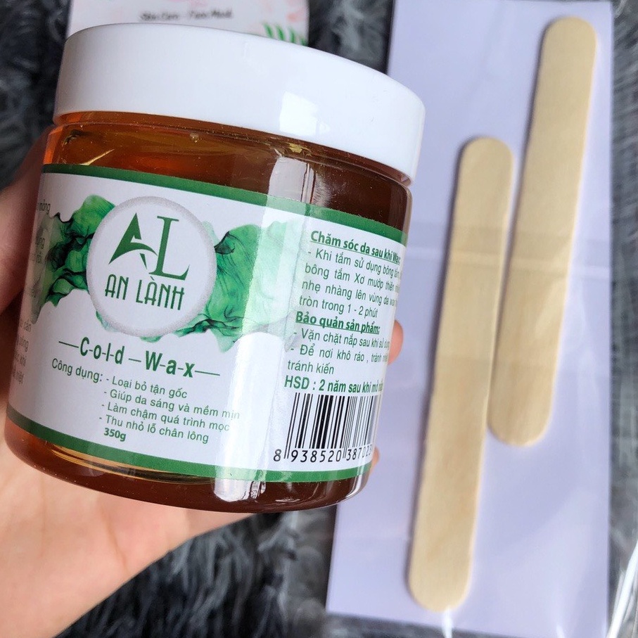 Sáp Wax Tẩy Lông An Lành Chính Hãng ( Tặng 50 Tờ Giấy Và 2 Que Wax )