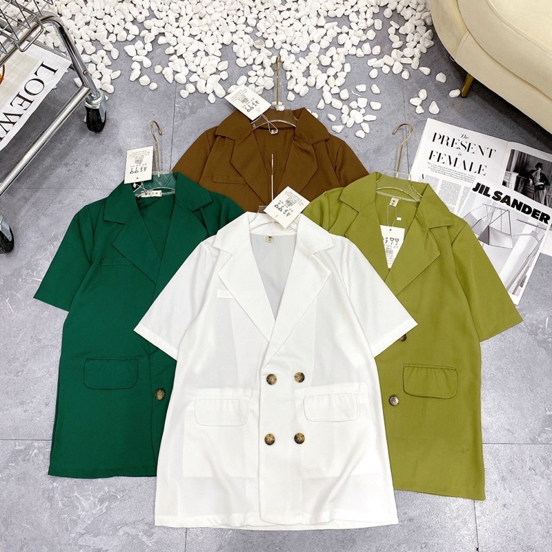 Áo Blazer vest phong cách  Hàn Quốc loại 4 cúc siêu đẹp