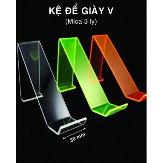 Bộ 10 Kệ mica trưng bày giày dép