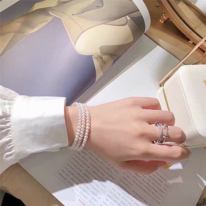 Vòng tay hạt 3 vòng size 6ly độ sáng 4A