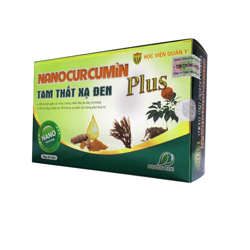 Nano Curcumin Tam Thất Xạ Đen Plus Học Viện Quân Y