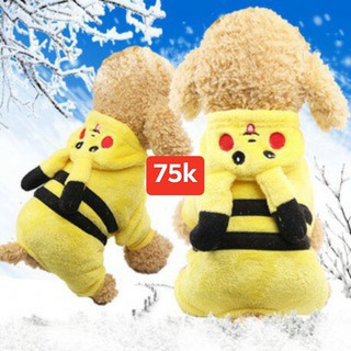 [SIÊU THỊ THÚ CƯNG] Áo Pikachu - ảnh thật