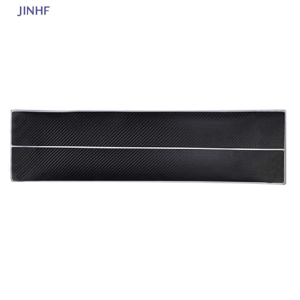 Set 4 Miếng Dán Sợi Carbon Bảo Vệ Bàn Đạp Cửa Xe Hơi JINHF