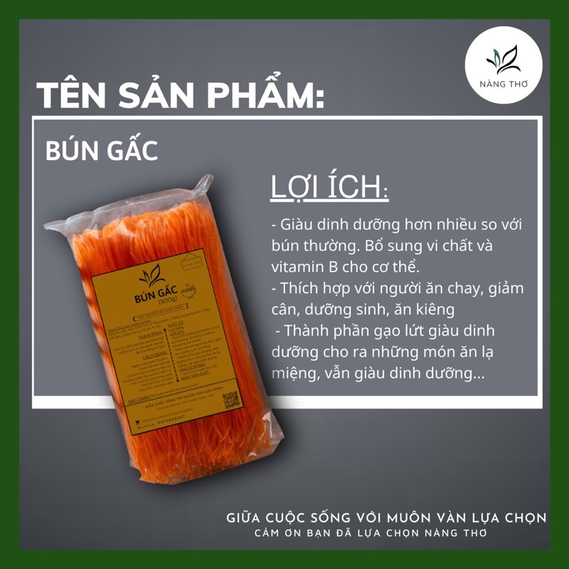 ĐẶC SẢN BÚN GẤC CAO BẰNG GIẢM CÂN  1000gr  - EAT CLEAN