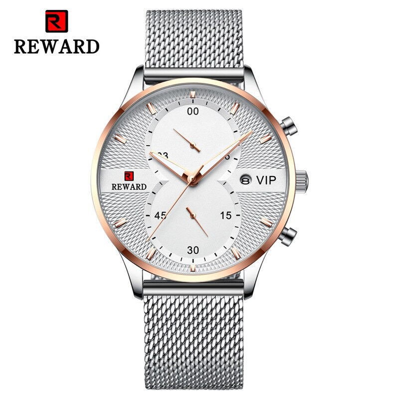 Đồng Hồ Nam Reward KT82001 Silver Chính Hãng 2022 NEW Bảo Hành 12 Tháng Top Brand Luxury II Made in HongKong | BigBuy360 - bigbuy360.vn