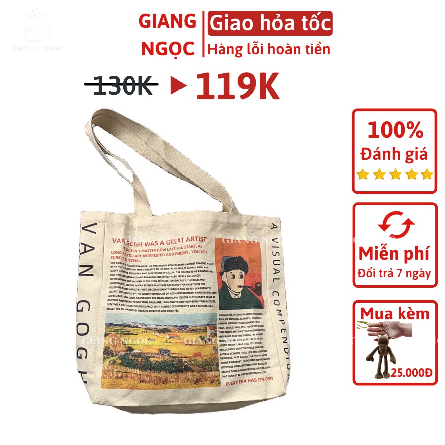 [Hàng Loại A] 20 MẪU TÚI TOTE VẢI CANVAS CAO CẤP ĐẸP NHẤT SHOPEE