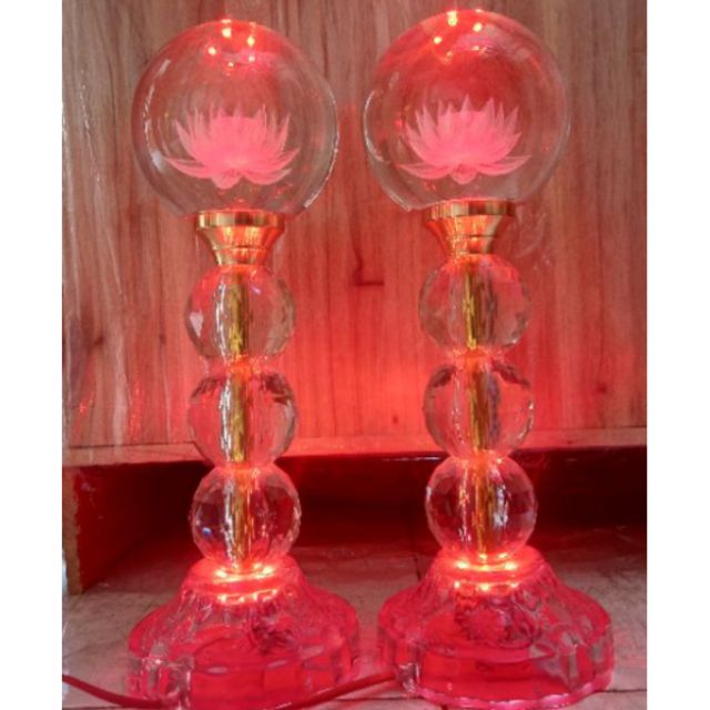 Đèn Thờ Cúng Sen 3D 30cm