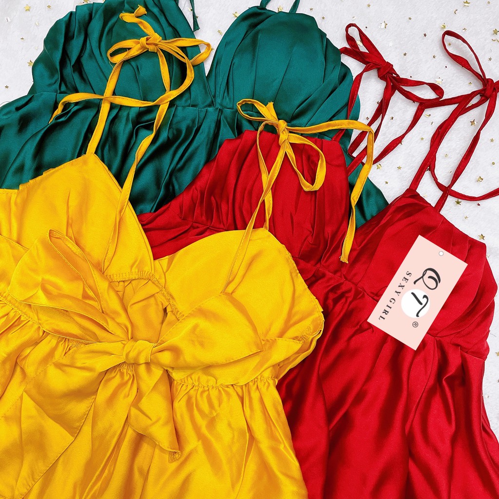 Đồ ngủ sexy 🌺 Freeship 🌺 Đồ ngủ sexy chất satin quần đùi Freesize dưới 60kg - Linqu Sleepwear | BigBuy360 - bigbuy360.vn