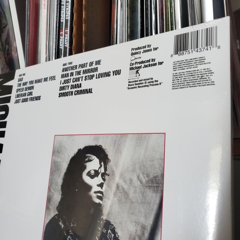 Michael Jackson ‎– Bad vinyl
