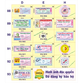 In tem bảo hành Hà Nội