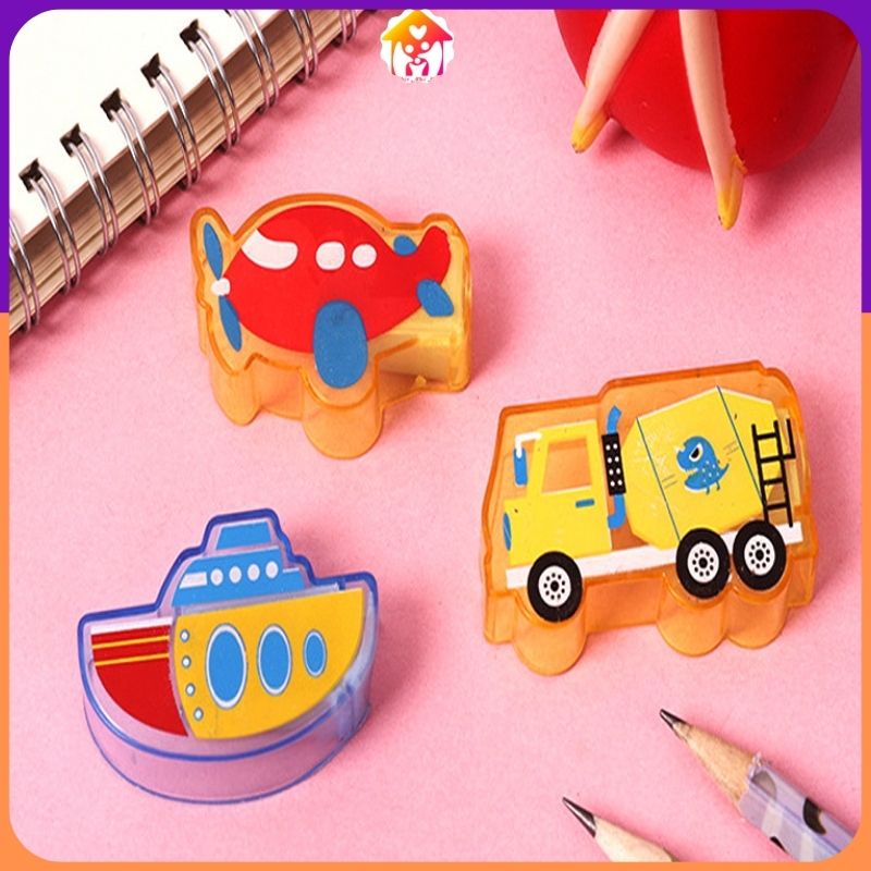 Gọt bút chì phương tiện giao thông đáng yêu cho bé