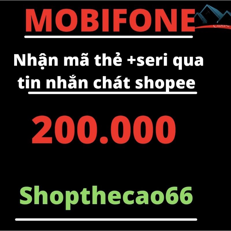 Thẻ cào Mobifone 200k