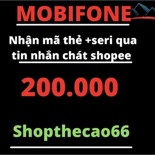 Thẻ cào Mobifone 200k