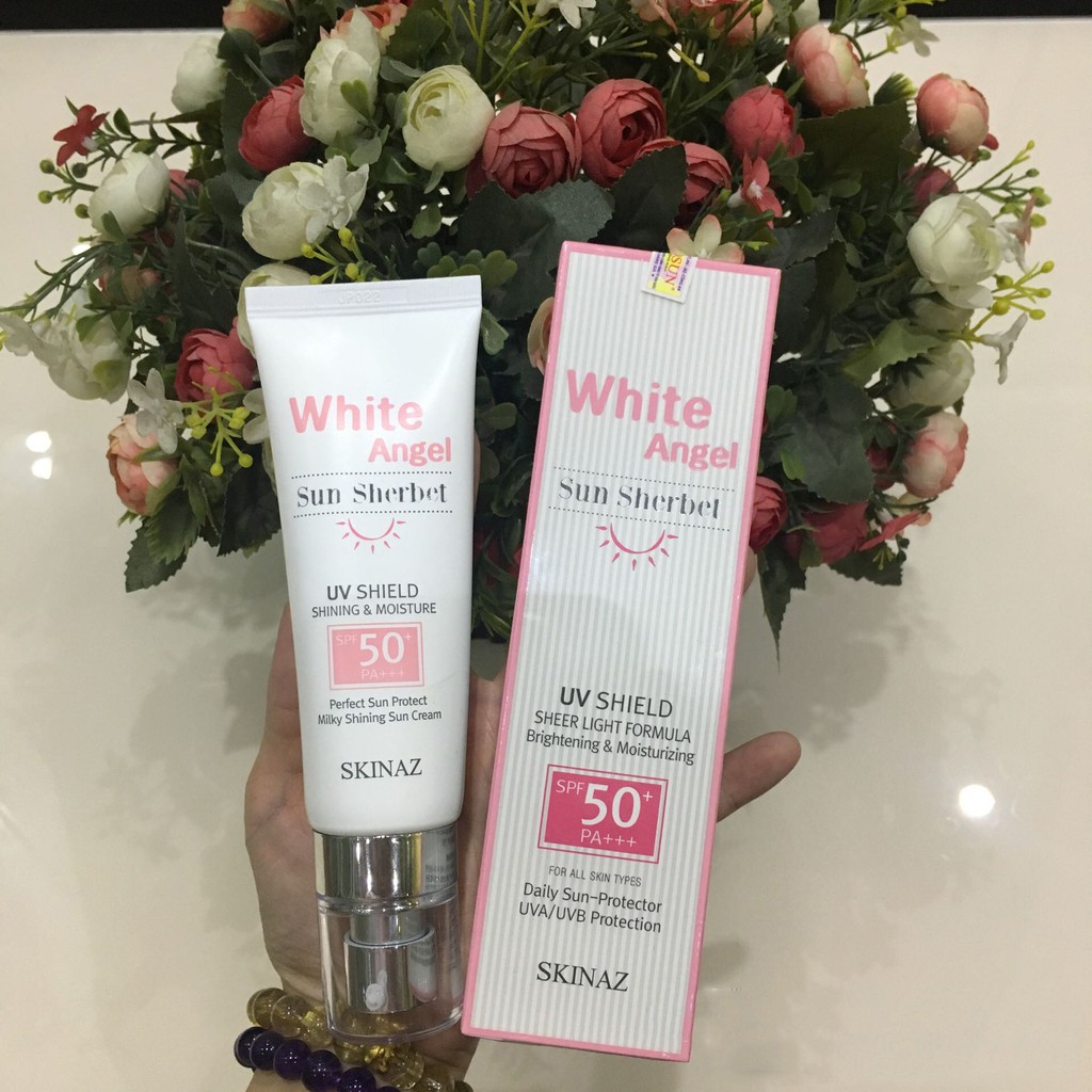 KEM CHỐNG NẮNG SKINAZ White Angel Sun Sherbet SPF 50 +, PA +++