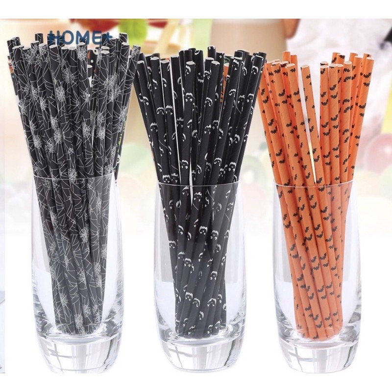 Set 25 ống hút Halloween