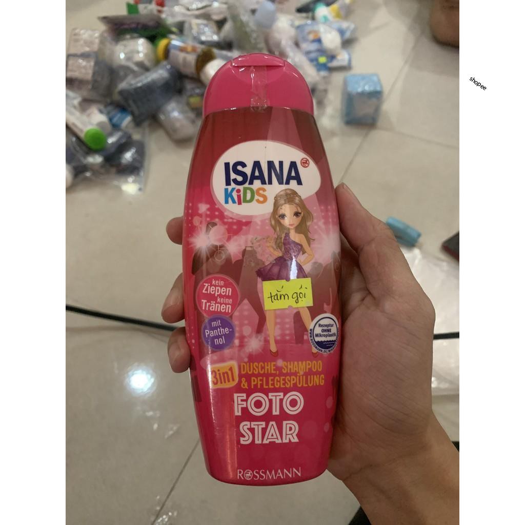 Sữa tắm gội ISANA Kids cho bé gái của Đức