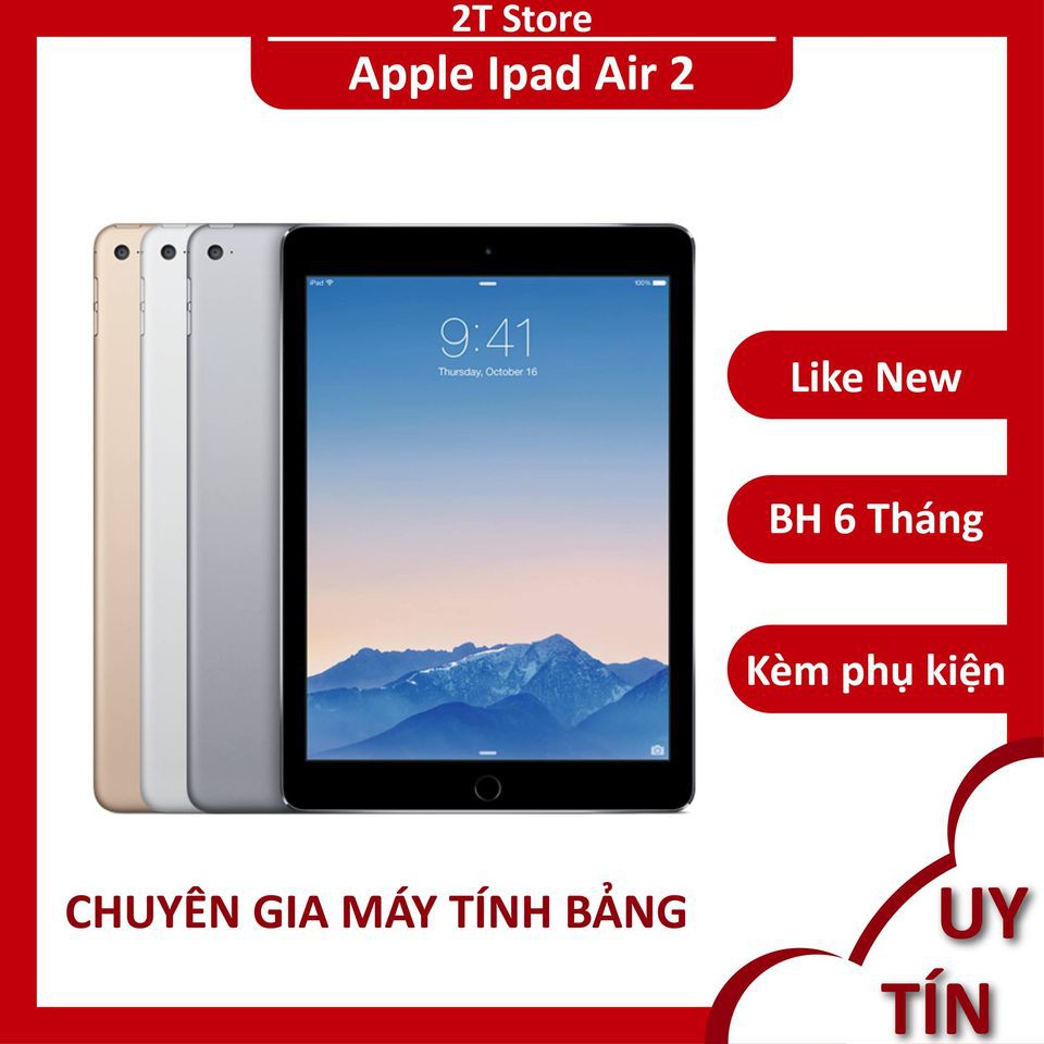 Máy tính bảng Apple Ipad Air 2 32GB (Wifi+4G) siêu mỏng nhẹ pin trâu